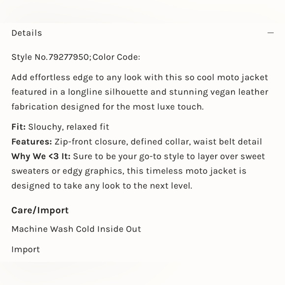 Free People We the Free Isabelle Vegan Leather Jacket - Picture 4 of 10